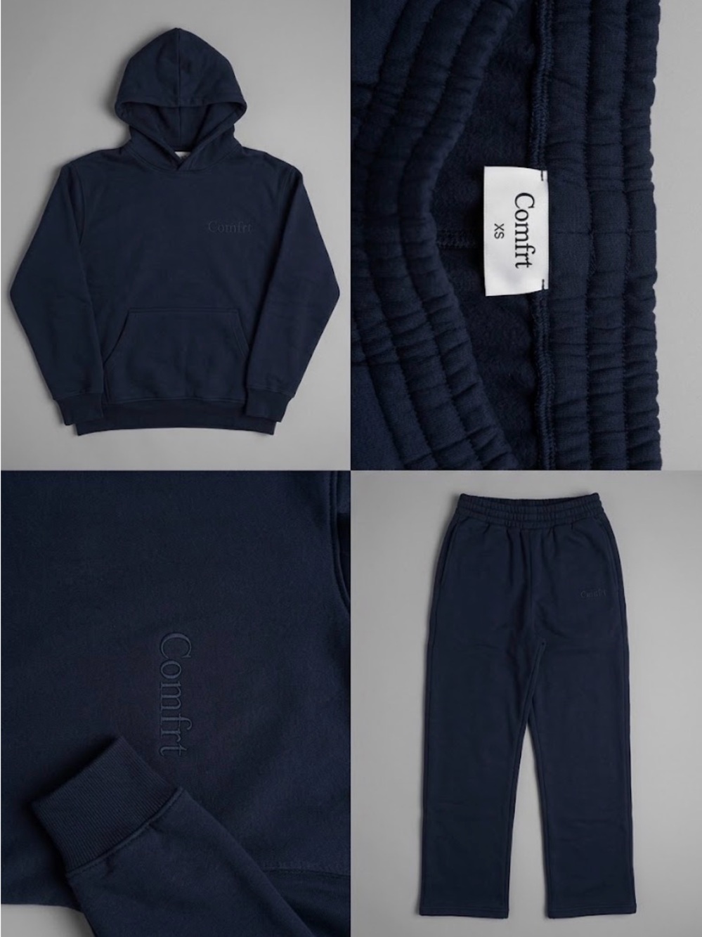 NEW WITH TAGS Navy Hoodie & Sweatpants Matching Set - XS